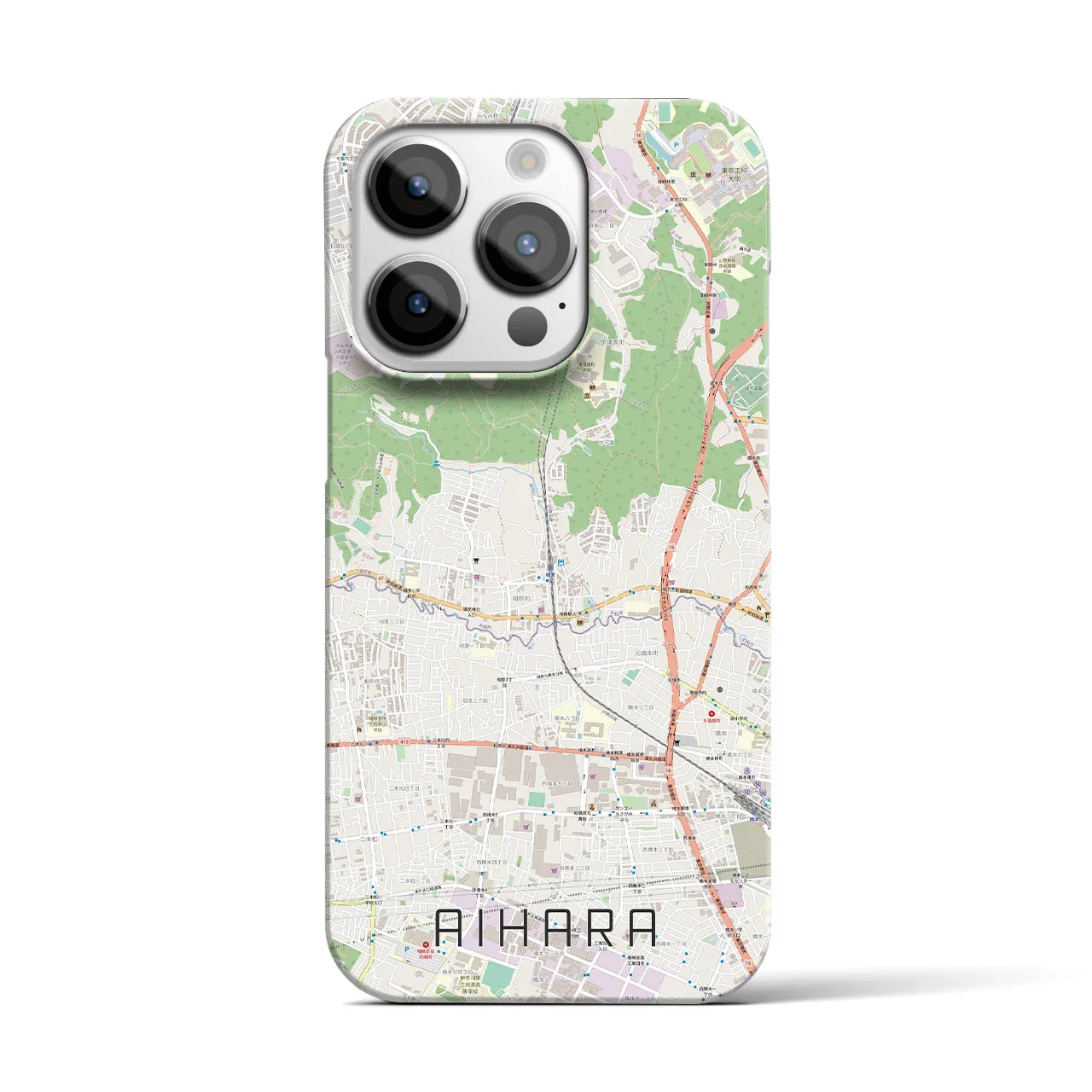 【相原(東京都)】地図柄iPhoneケース(バックカバータイプ)