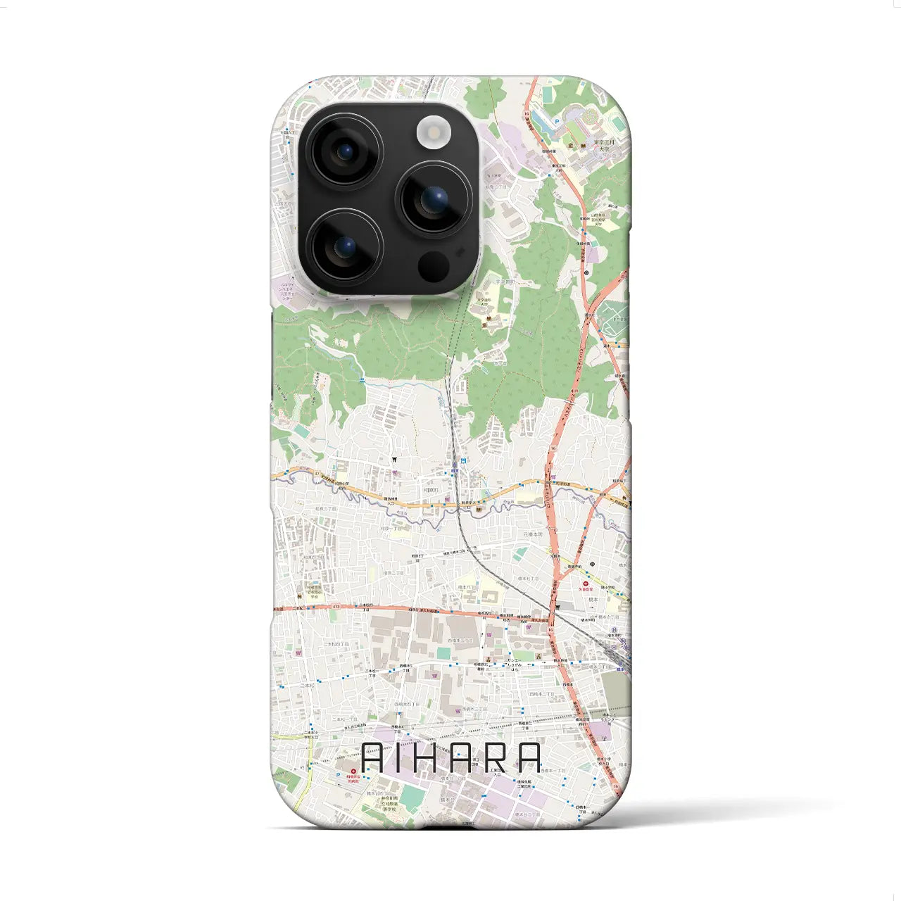 【相原(東京都)】地図柄iPhoneケース(バックカバータイプ)
