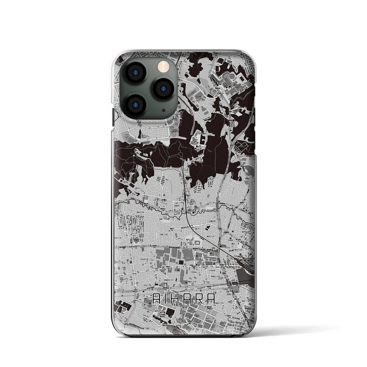 【相原(東京都)】地図柄iPhoneケース(クリアタイプ)