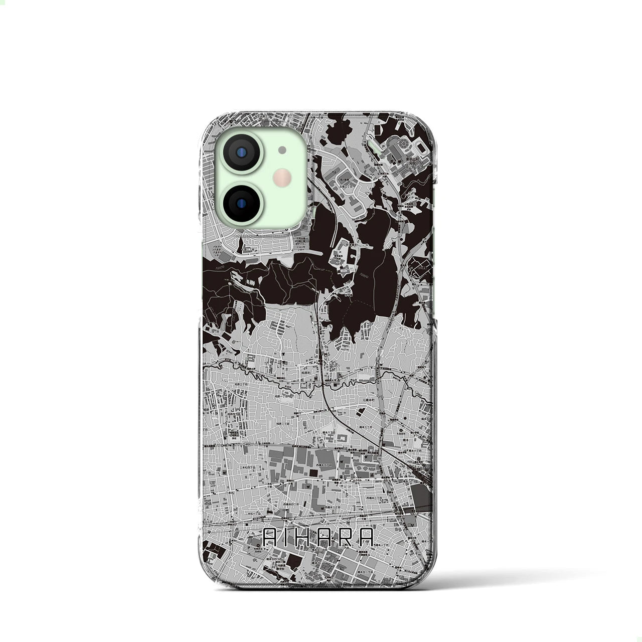 【相原(東京都)】地図柄iPhoneケース(クリアタイプ)