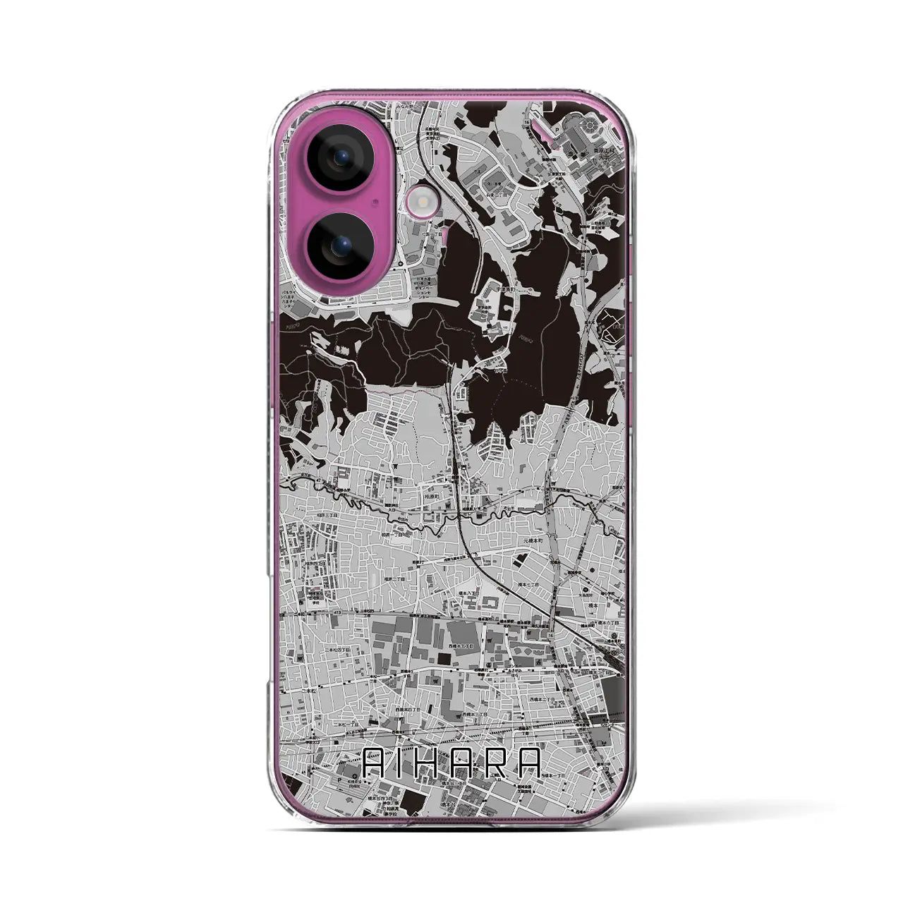 【相原(東京都)】地図柄iPhoneケース(クリアタイプ)