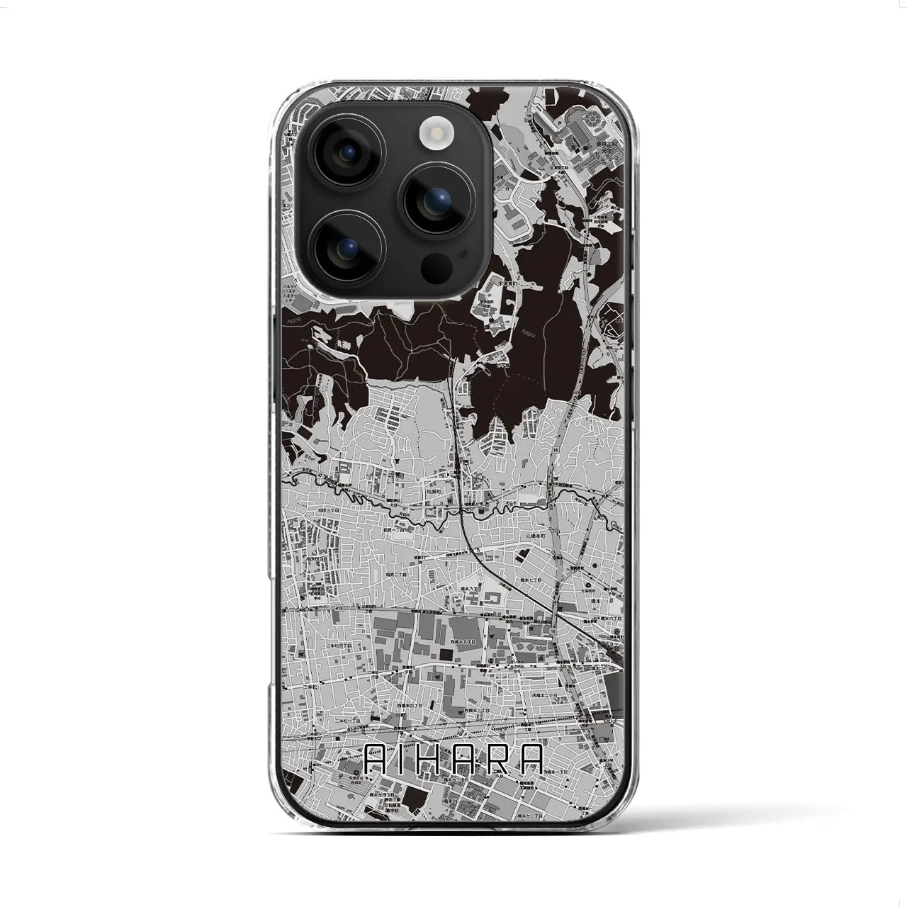 【相原(東京都)】地図柄iPhoneケース(クリアタイプ)