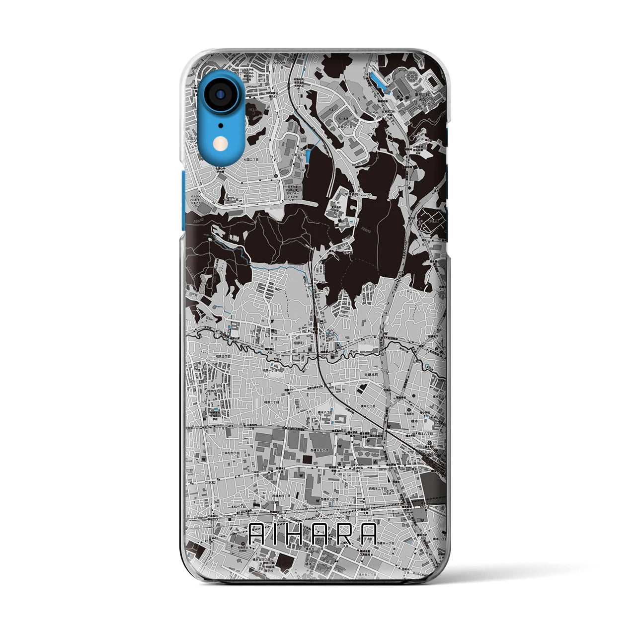 【相原(東京都)】地図柄iPhoneケース(クリアタイプ)