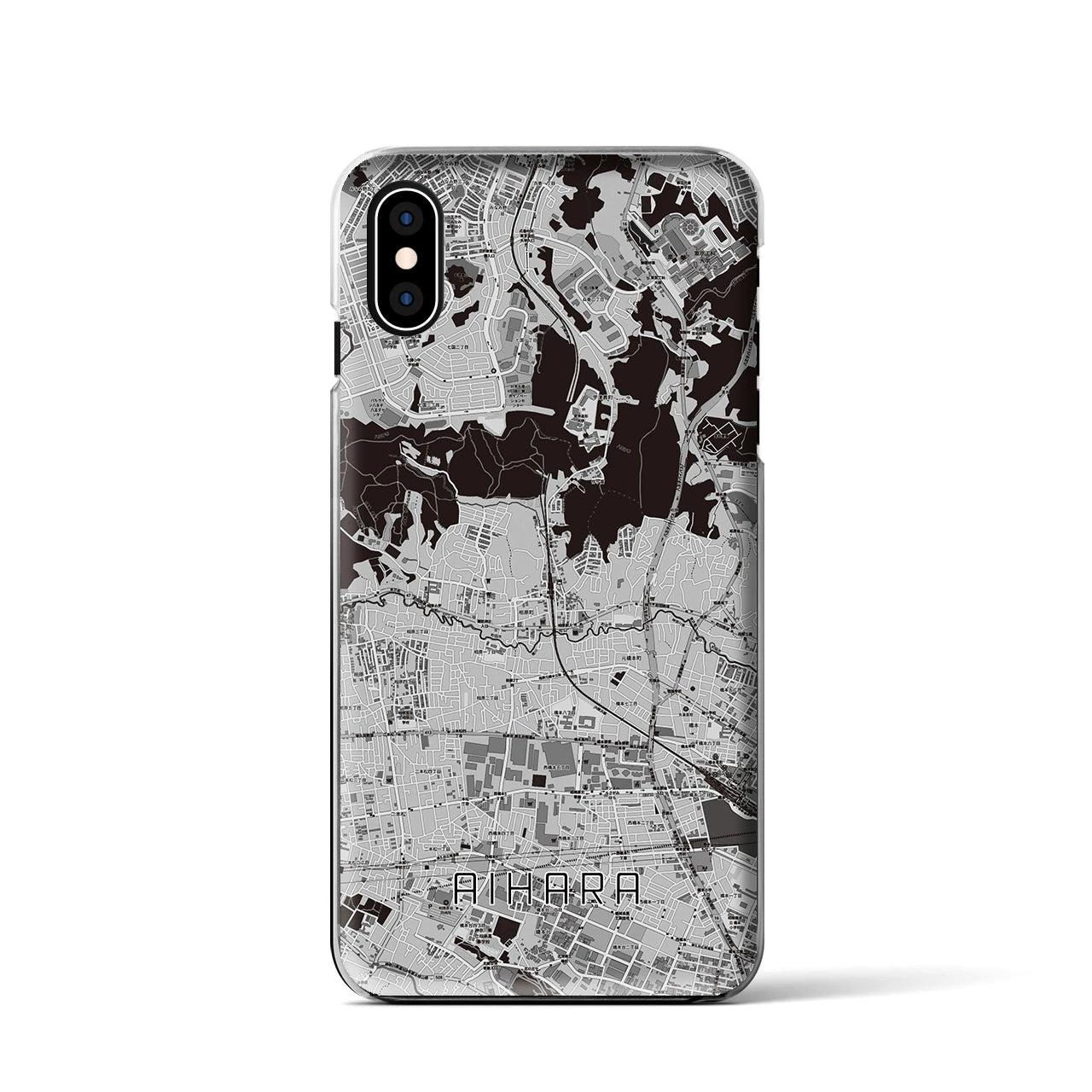 【相原(東京都)】地図柄iPhoneケース(クリアタイプ)