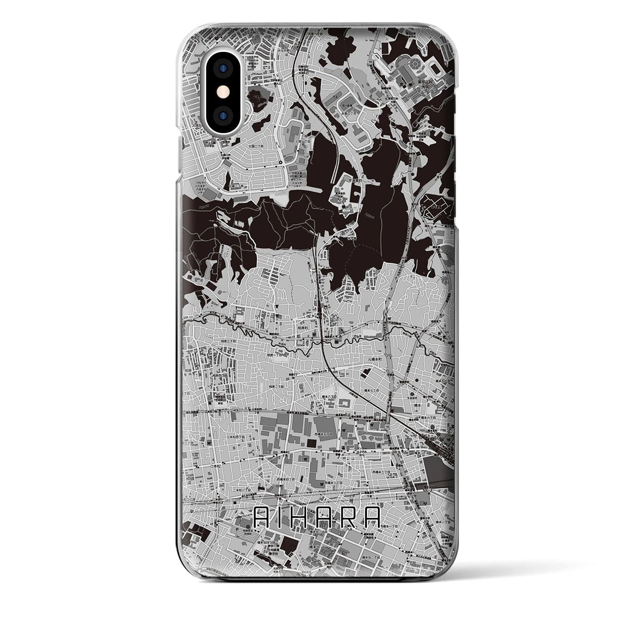 【相原(東京都)】地図柄iPhoneケース(クリアタイプ)