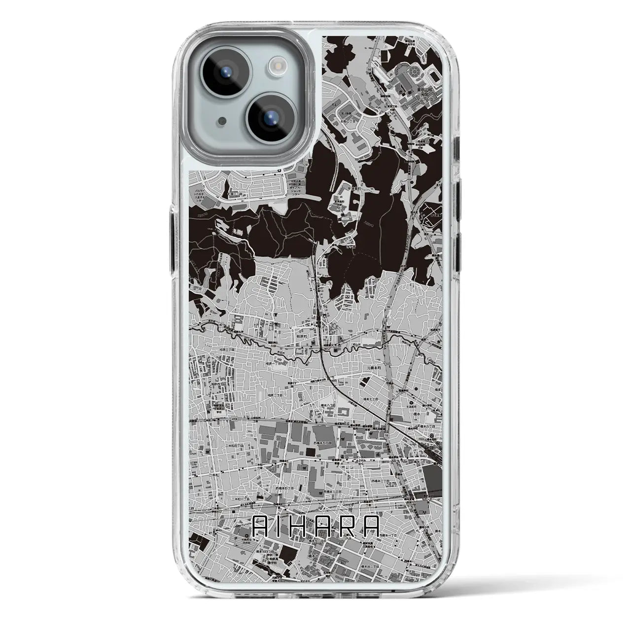 【相原(東京都)】地図柄iPhoneケース(MagSafeタイプ)