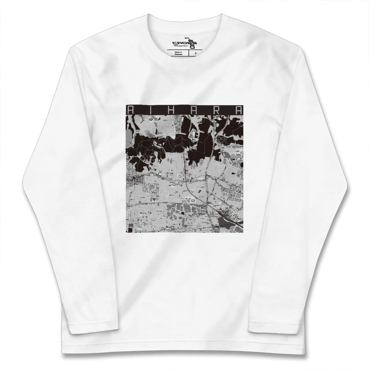 【相原(東京都)】地図柄ロングスリーブTシャツ