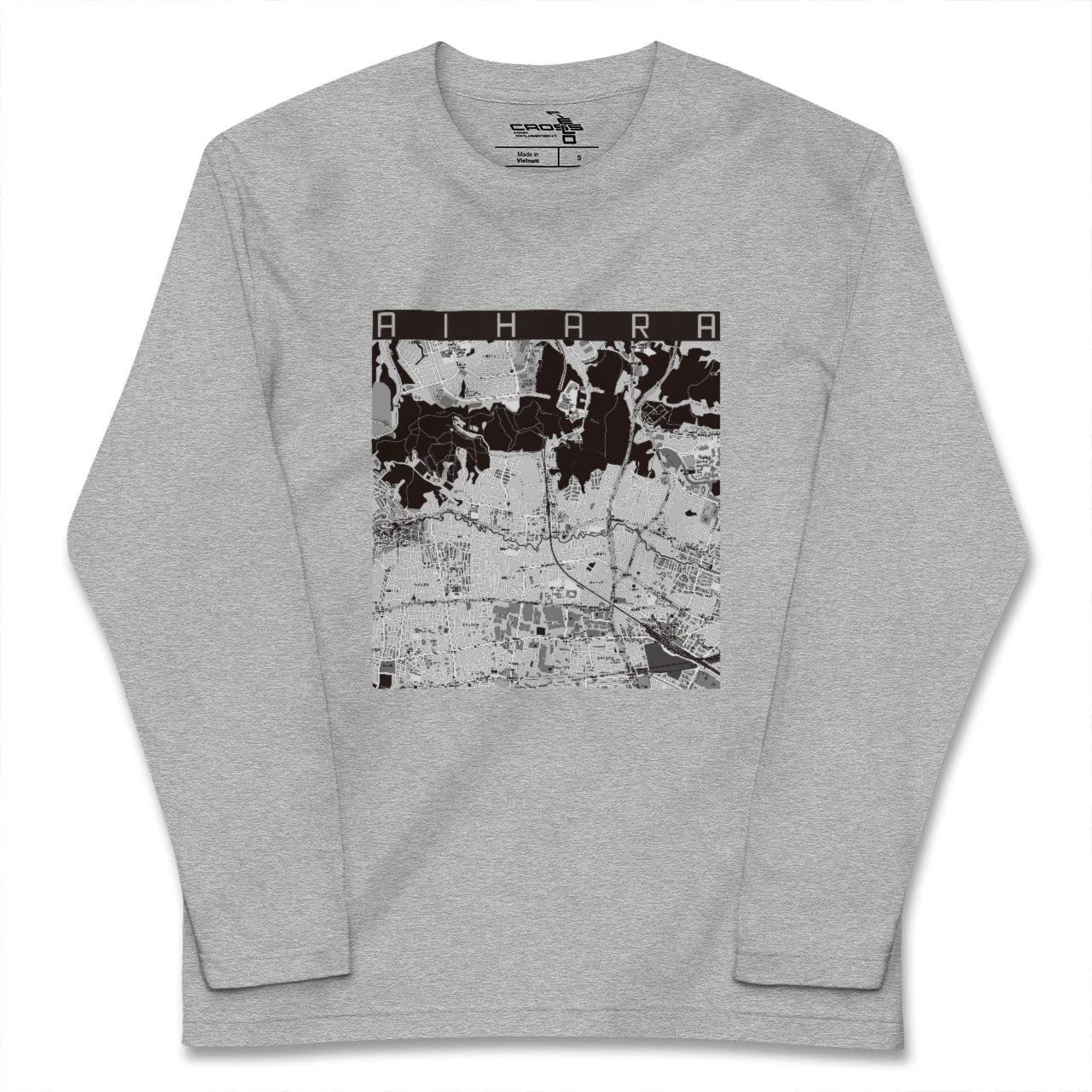 【相原(東京都)】地図柄ロングスリーブTシャツ