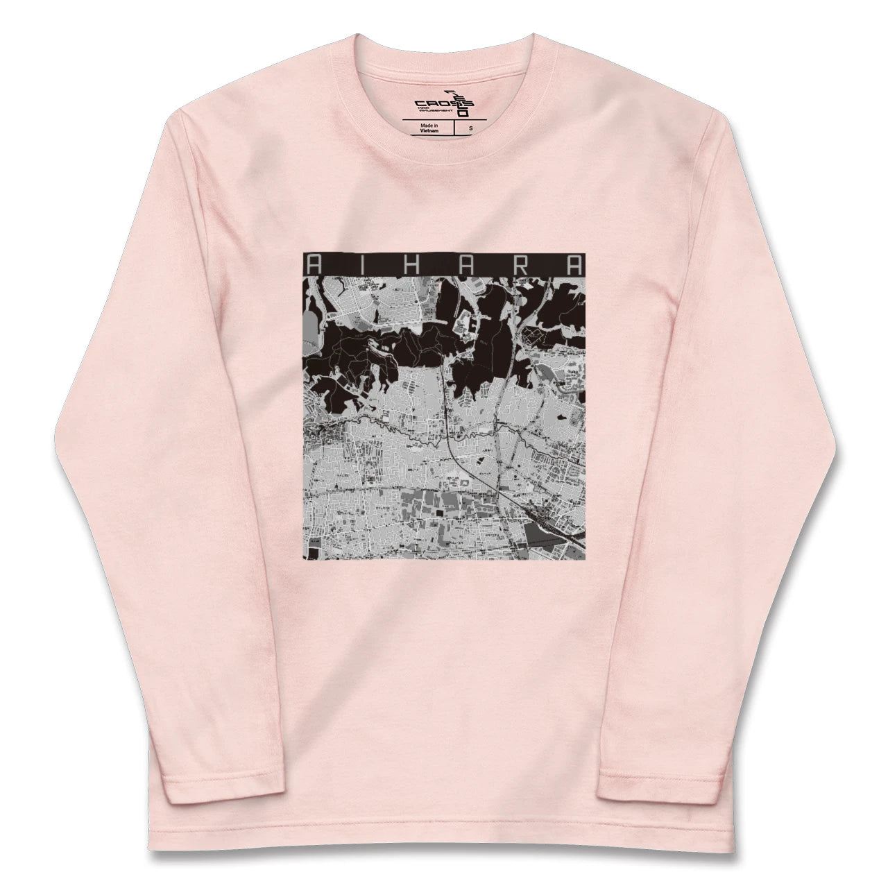 【相原(東京都)】地図柄ロングスリーブTシャツ