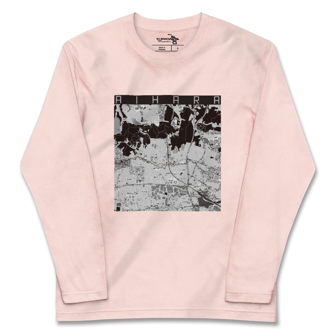 【相原(東京都)】地図柄ロングスリーブTシャツ