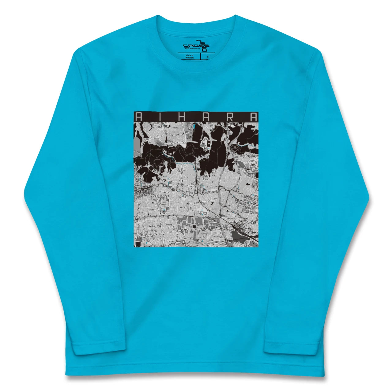 【相原(東京都)】地図柄ロングスリーブTシャツ