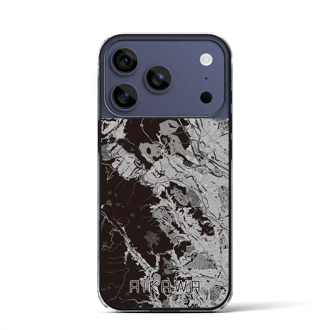 【愛川(神奈川県)】地図柄iPhoneケース(クリアタイプ)