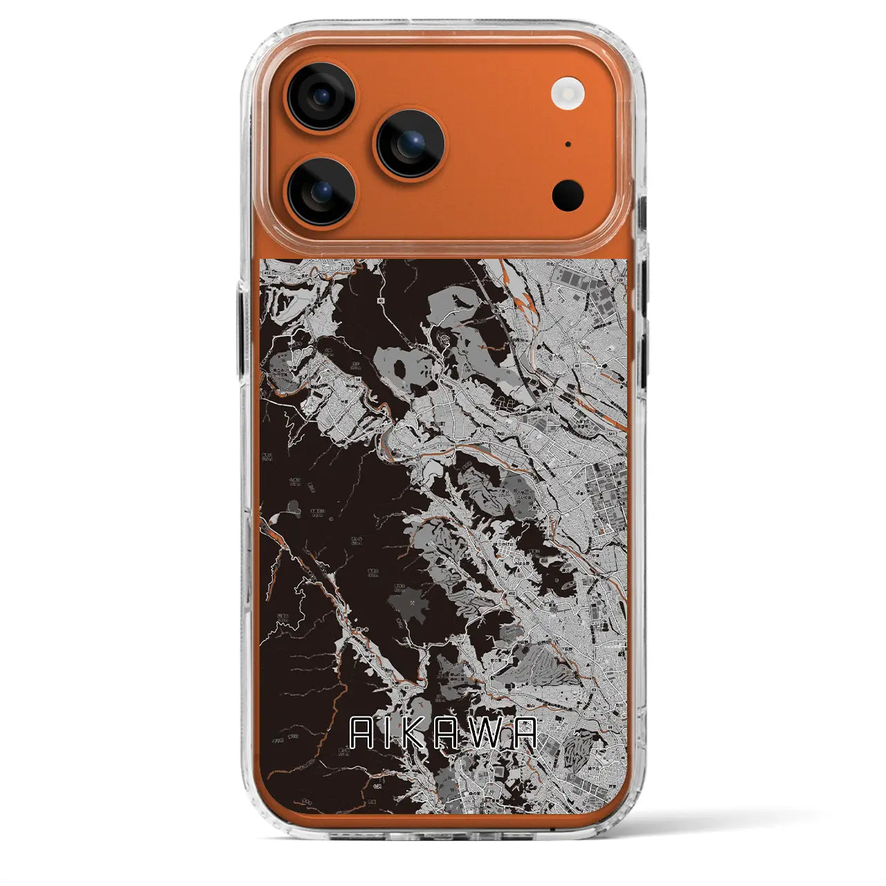 【愛川(神奈川県)】地図柄iPhoneケース(MagSafeタイプ)