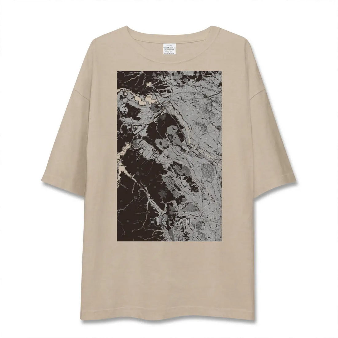【愛川(神奈川県)】地図柄ビッグシルエットTシャツ