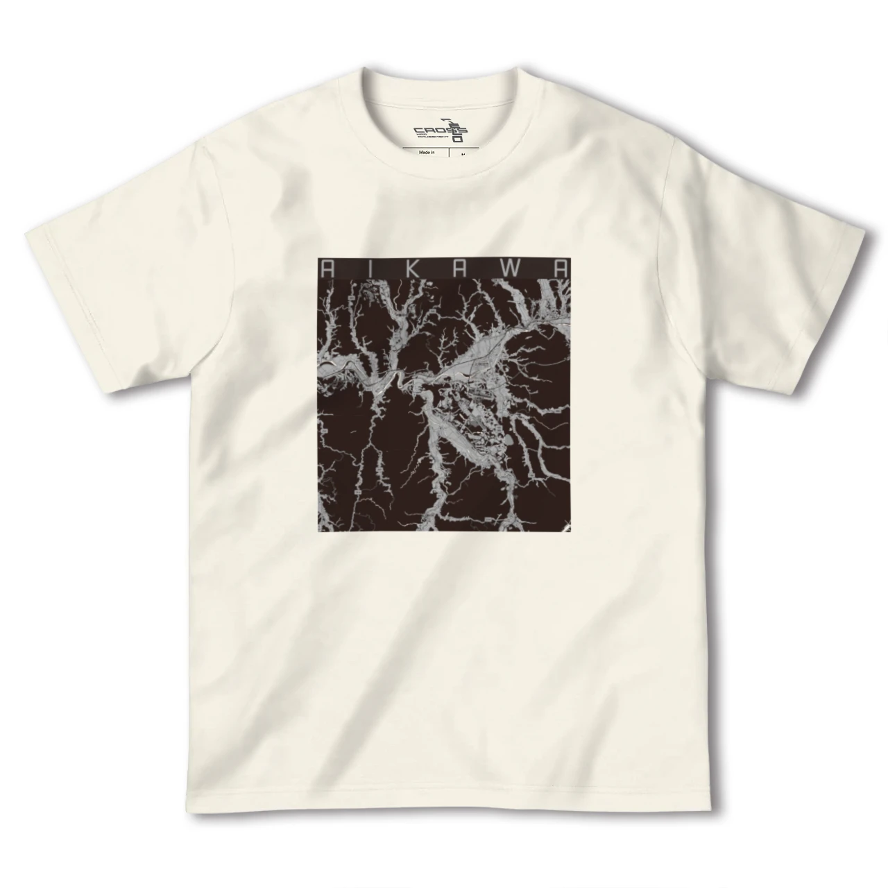 【合川(秋田県)】地図柄ヘビーウェイトTシャツ