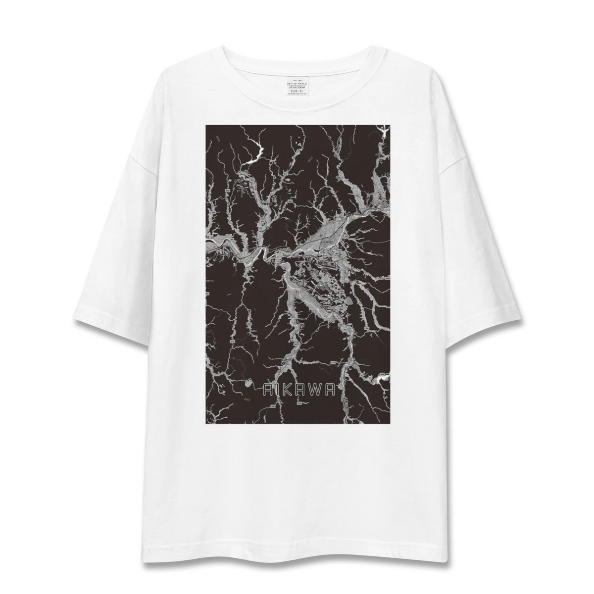 【合川(秋田県)】地図柄ビッグシルエットTシャツ