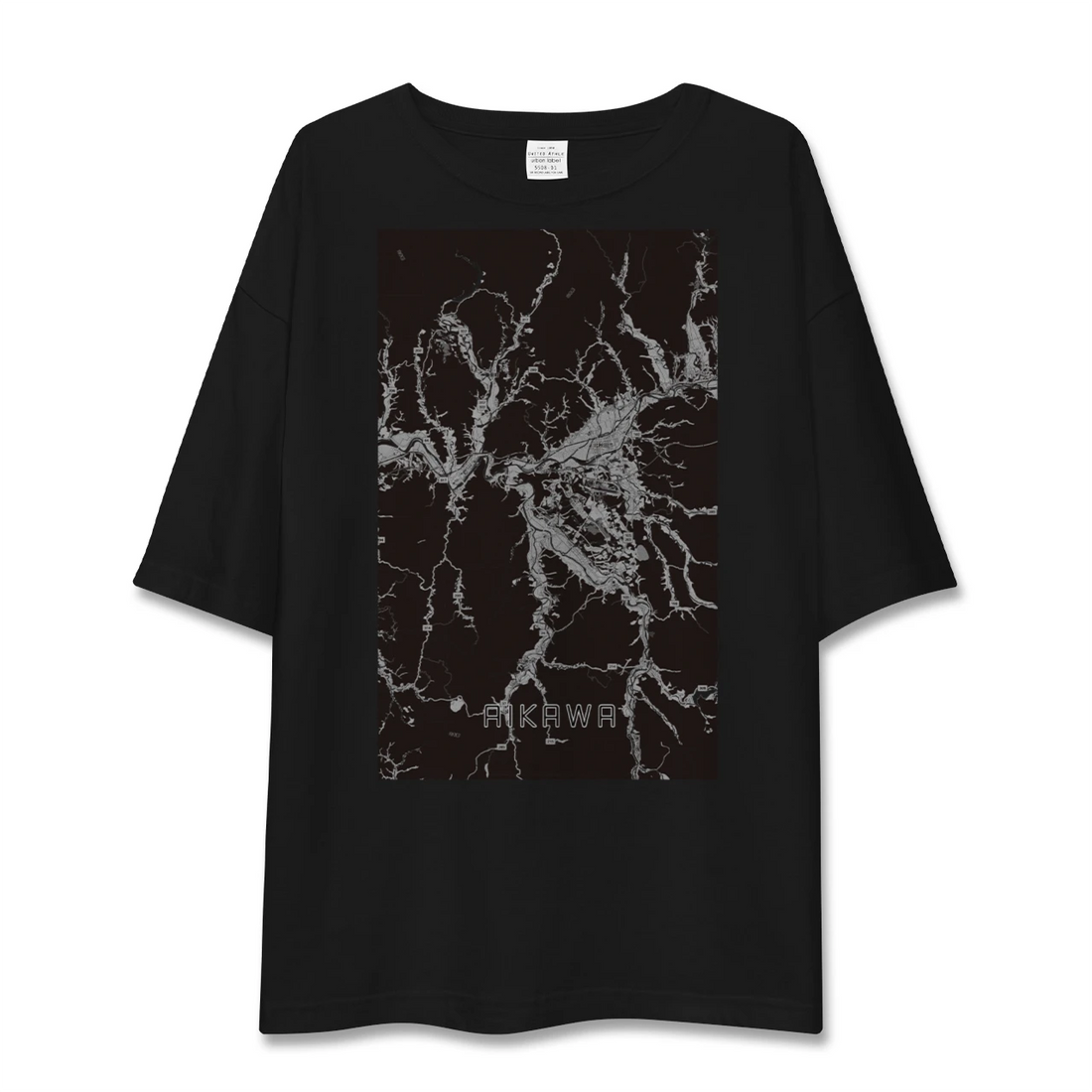 【合川(秋田県)】地図柄ビッグシルエットTシャツ
