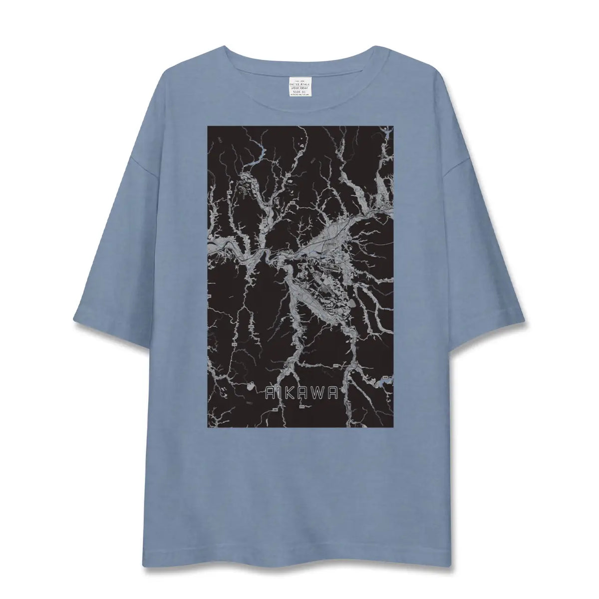 【合川(秋田県)】地図柄ビッグシルエットTシャツ