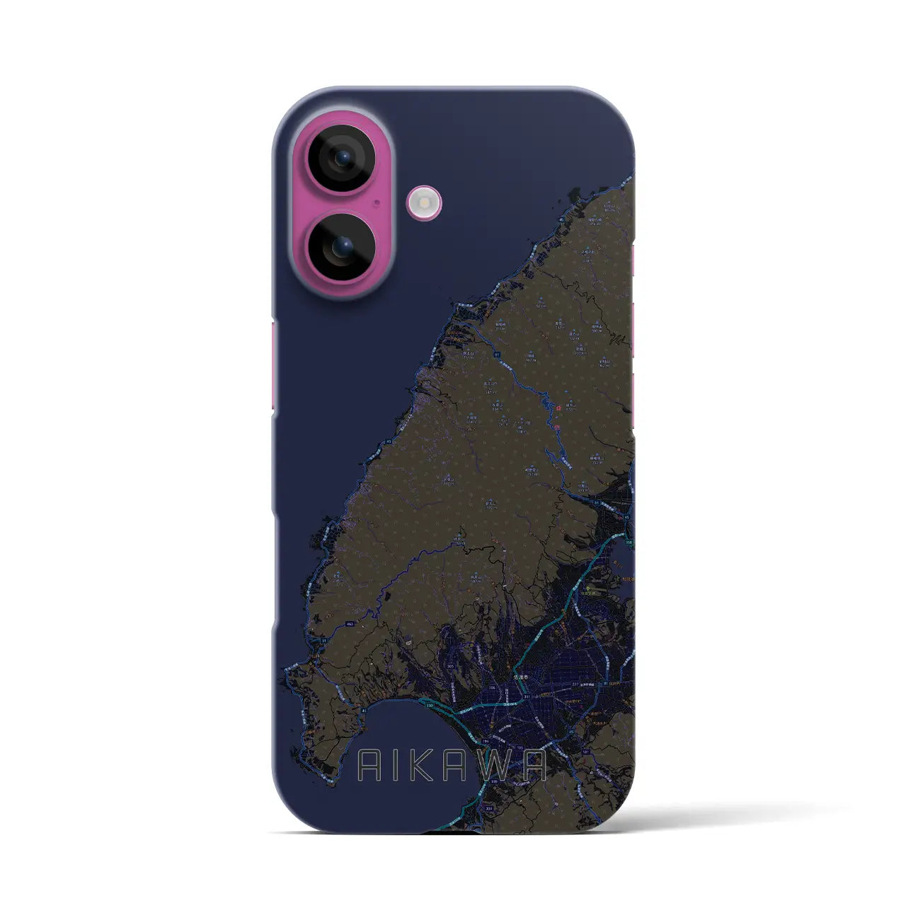 【相川(新潟県)】地図柄iPhoneケース(バックカバータイプ)