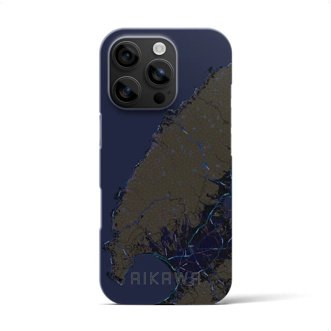 【相川(新潟県)】地図柄iPhoneケース(バックカバータイプ)