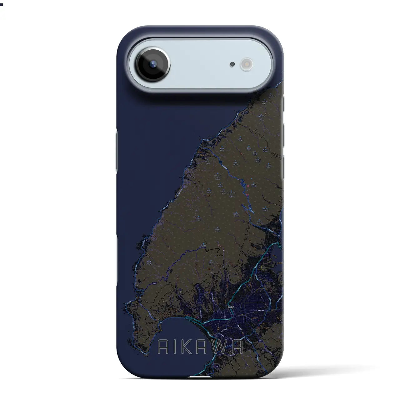 【相川(新潟県)】地図柄iPhoneケース(バックカバータイプ)