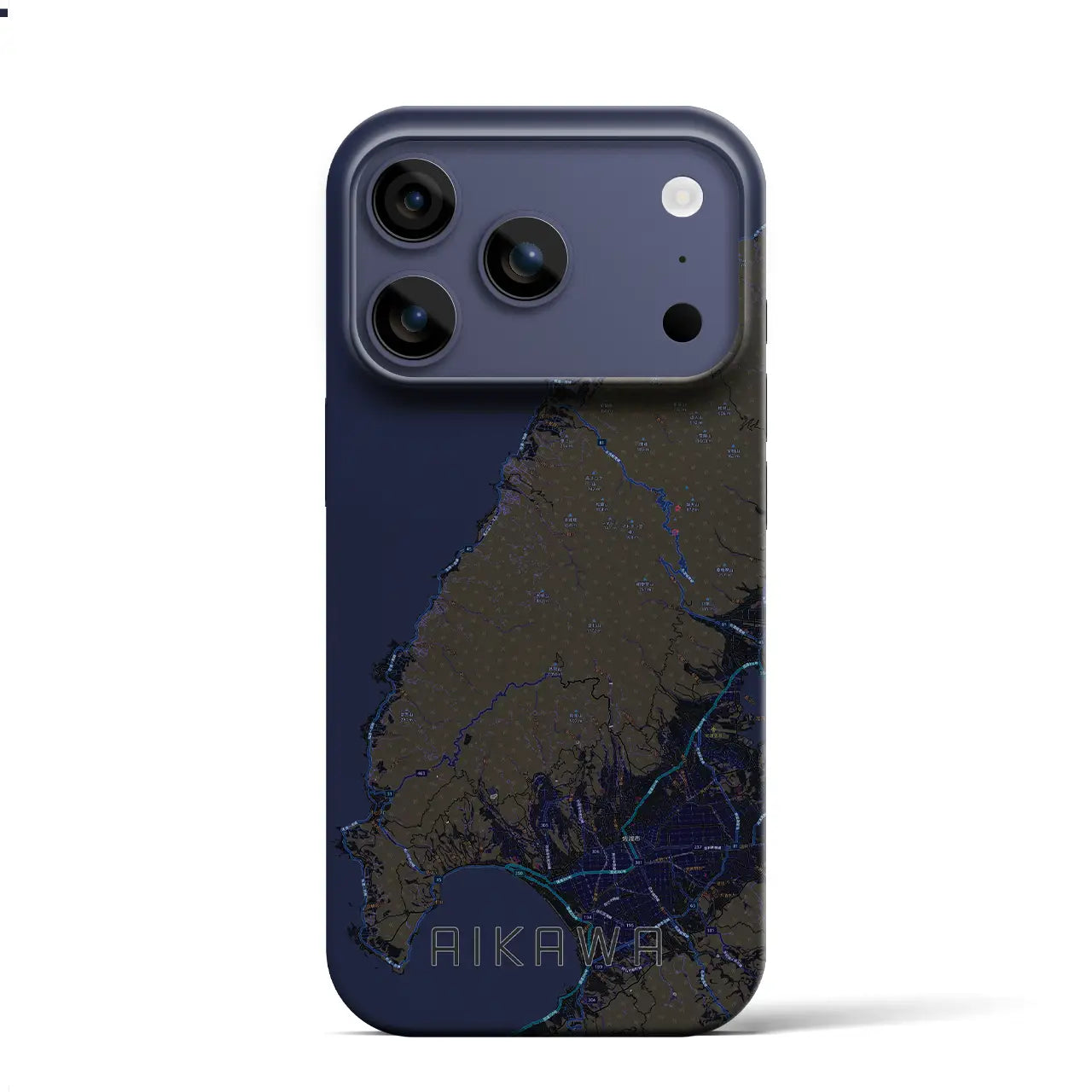 【相川(新潟県)】地図柄iPhoneケース(バックカバータイプ)