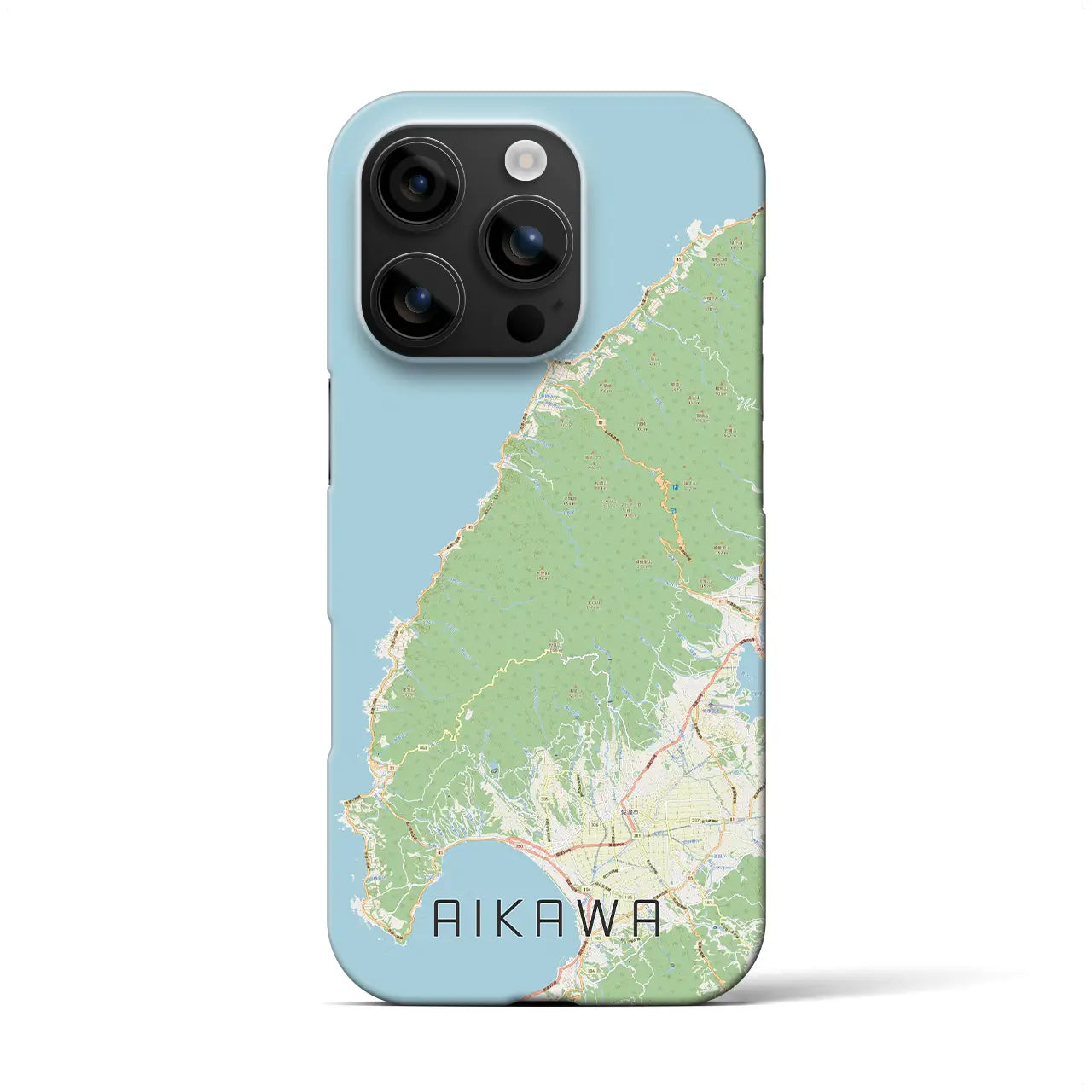 【相川(新潟県)】地図柄iPhoneケース(バックカバータイプ)