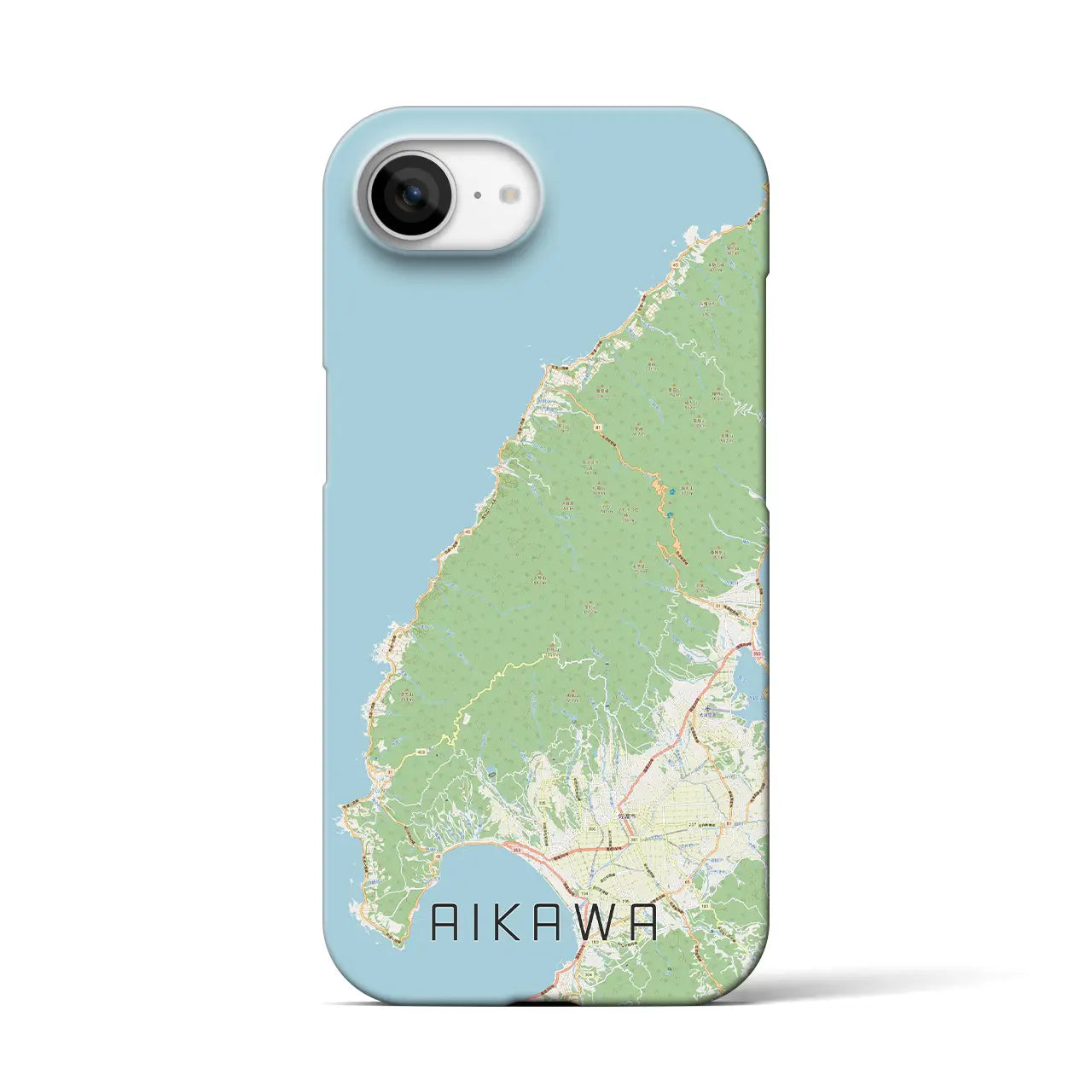 【相川(新潟県)】地図柄iPhoneケース(バックカバータイプ)