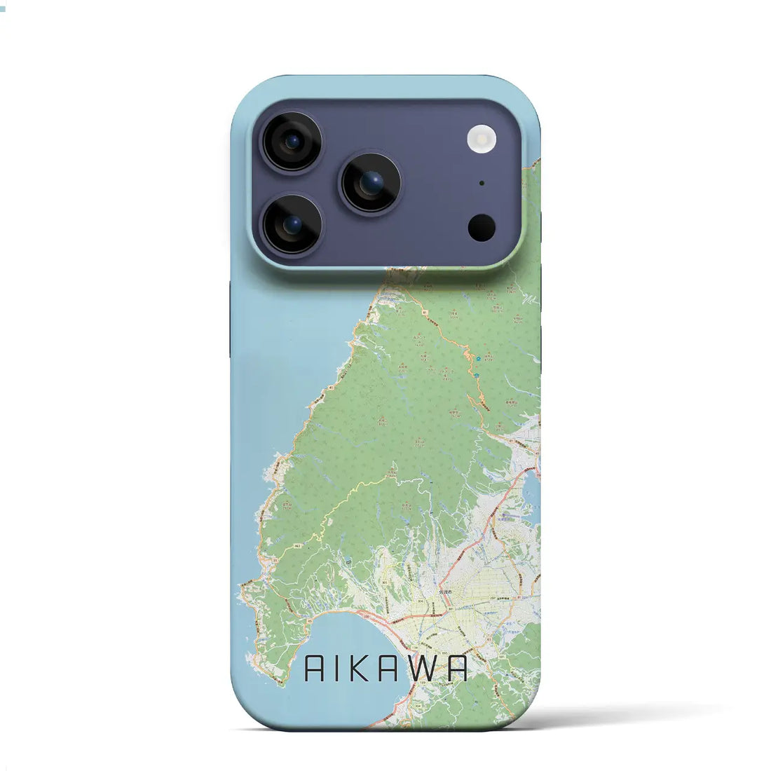 【相川(新潟県)】地図柄iPhoneケース(バックカバータイプ)ナチュラル・iPhone 17 Pro Max 用