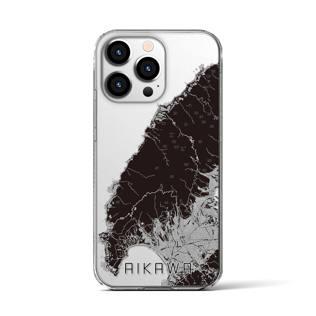 【相川(新潟県)】地図柄iPhoneケース(クリアタイプ)