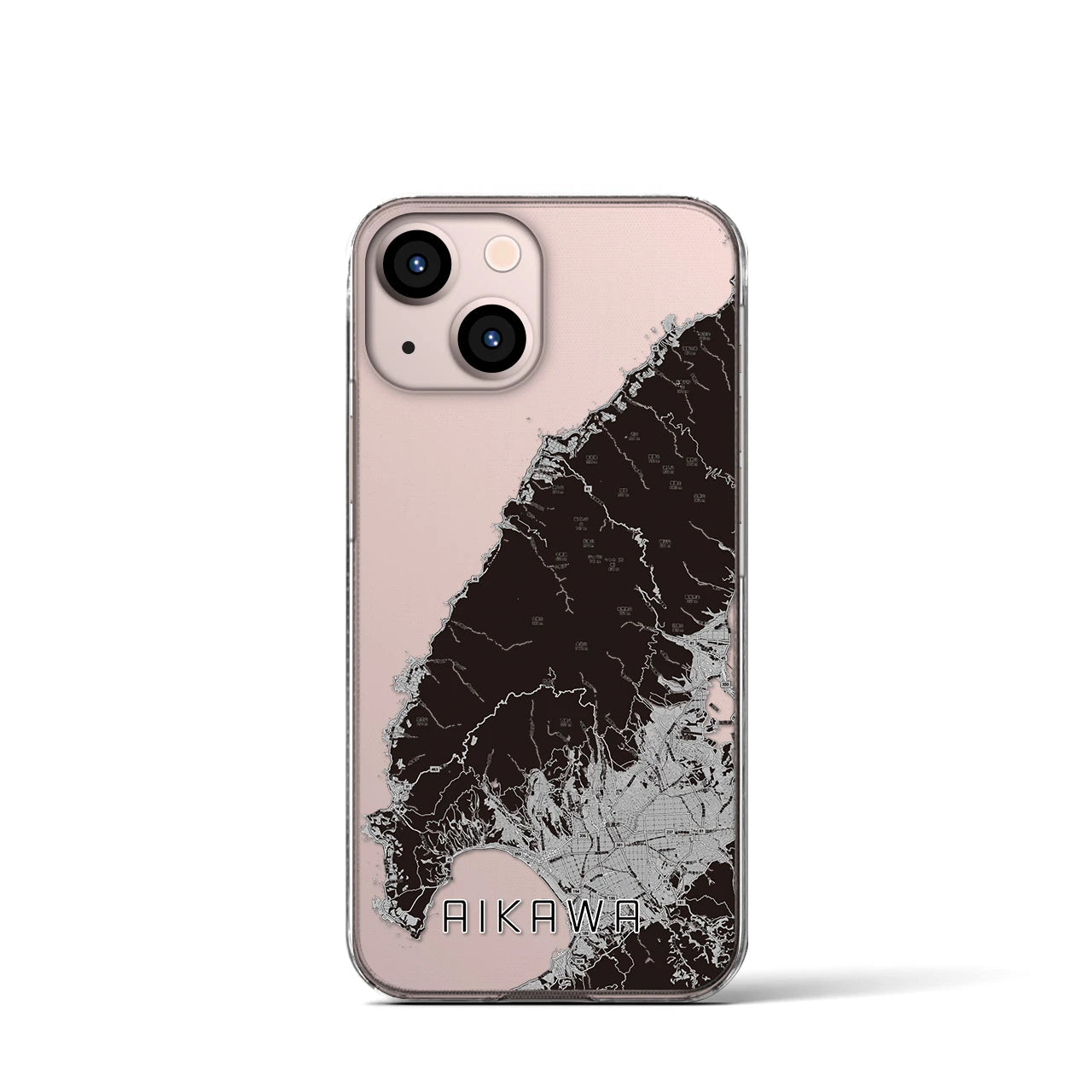 【相川(新潟県)】地図柄iPhoneケース(クリアタイプ)