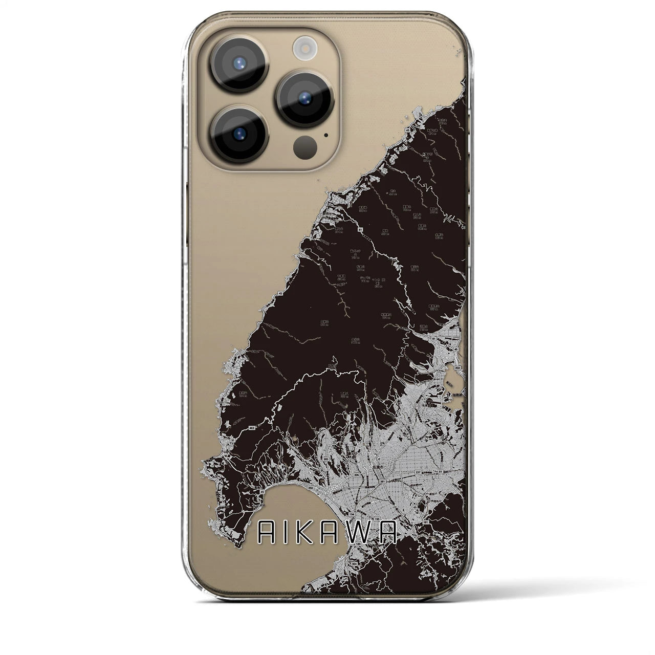 【相川(新潟県)】地図柄iPhoneケース(クリアタイプ)
