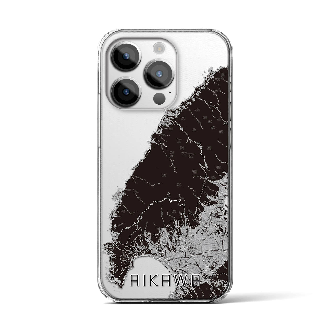 【相川(新潟県)】地図柄iPhoneケース(クリアタイプ)