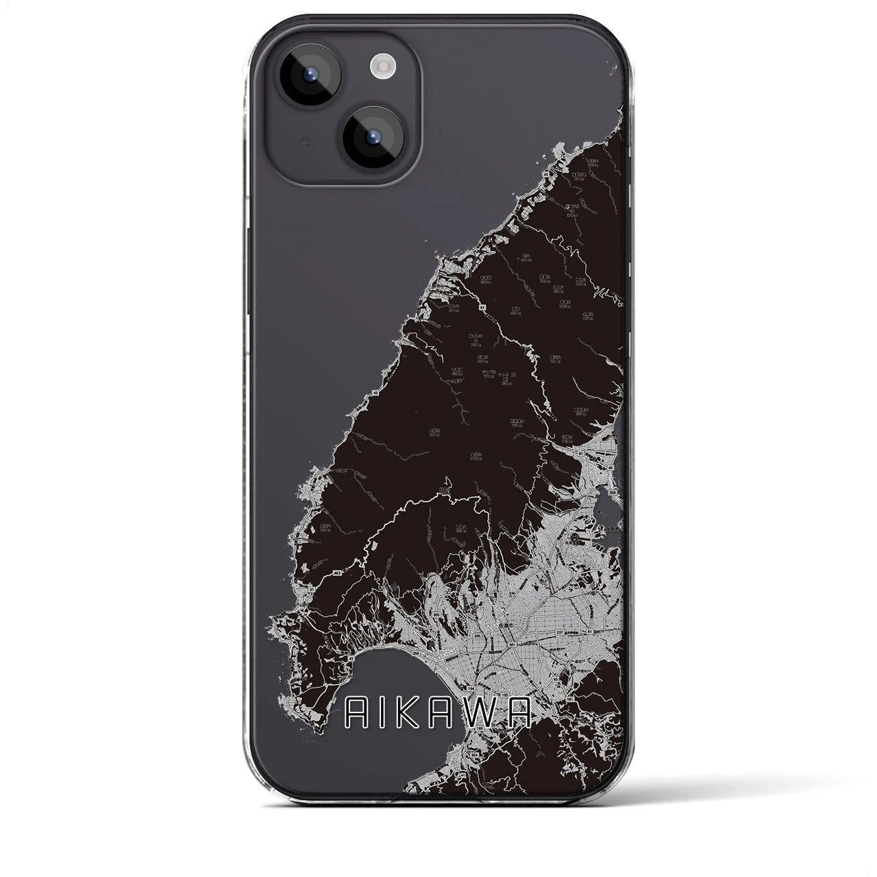 【相川(新潟県)】地図柄iPhoneケース(クリアタイプ)