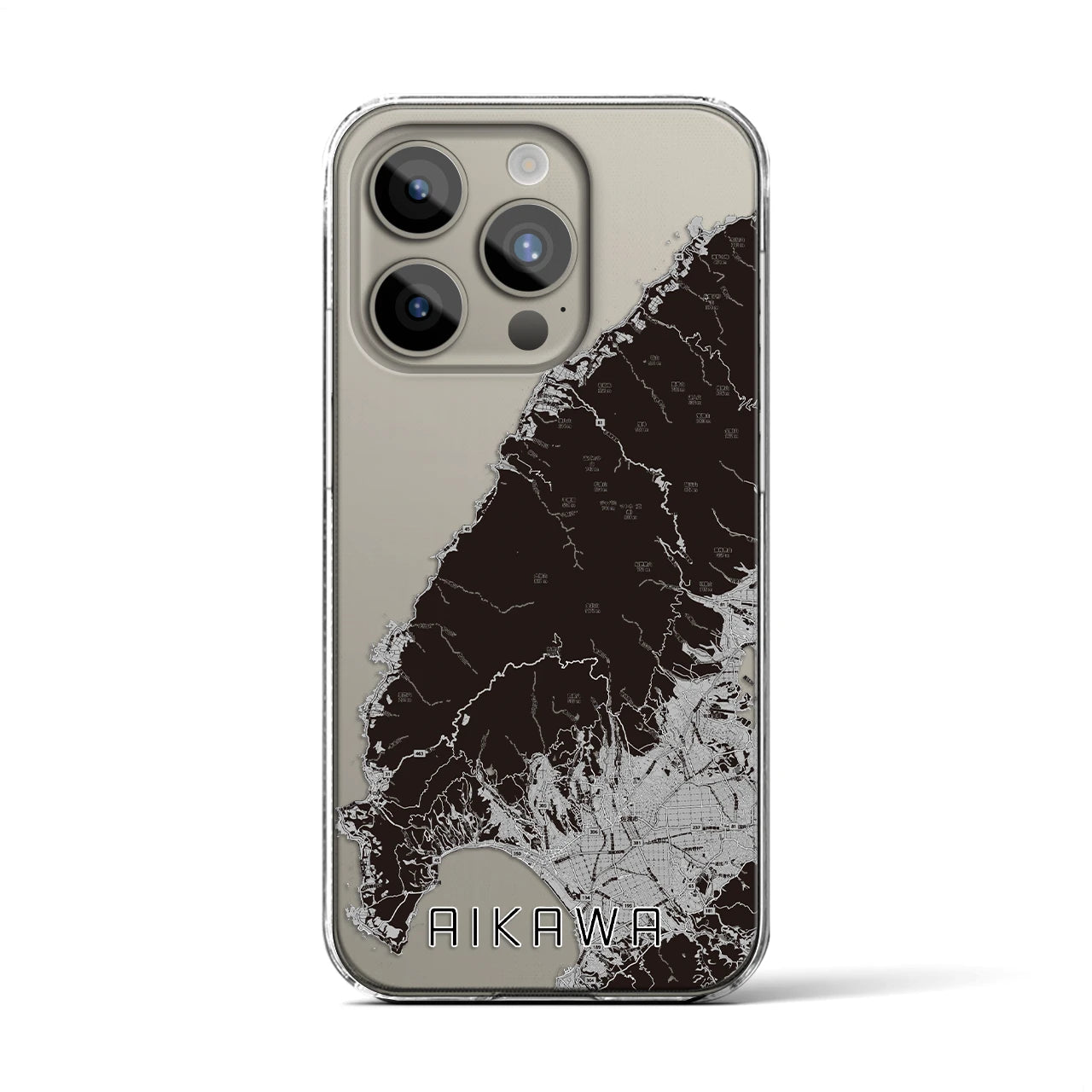 【相川(新潟県)】地図柄iPhoneケース(クリアタイプ)