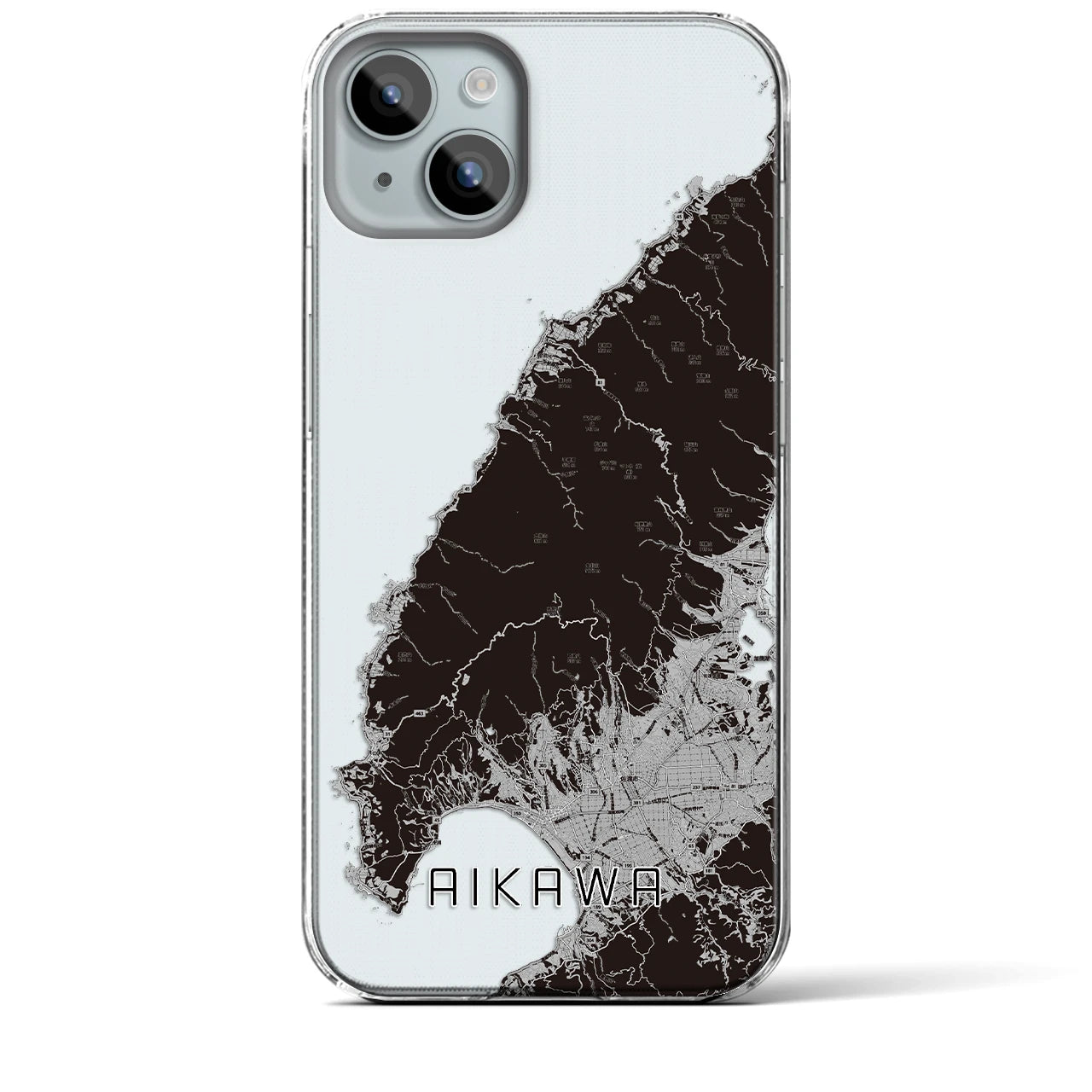 【相川(新潟県)】地図柄iPhoneケース(クリアタイプ)