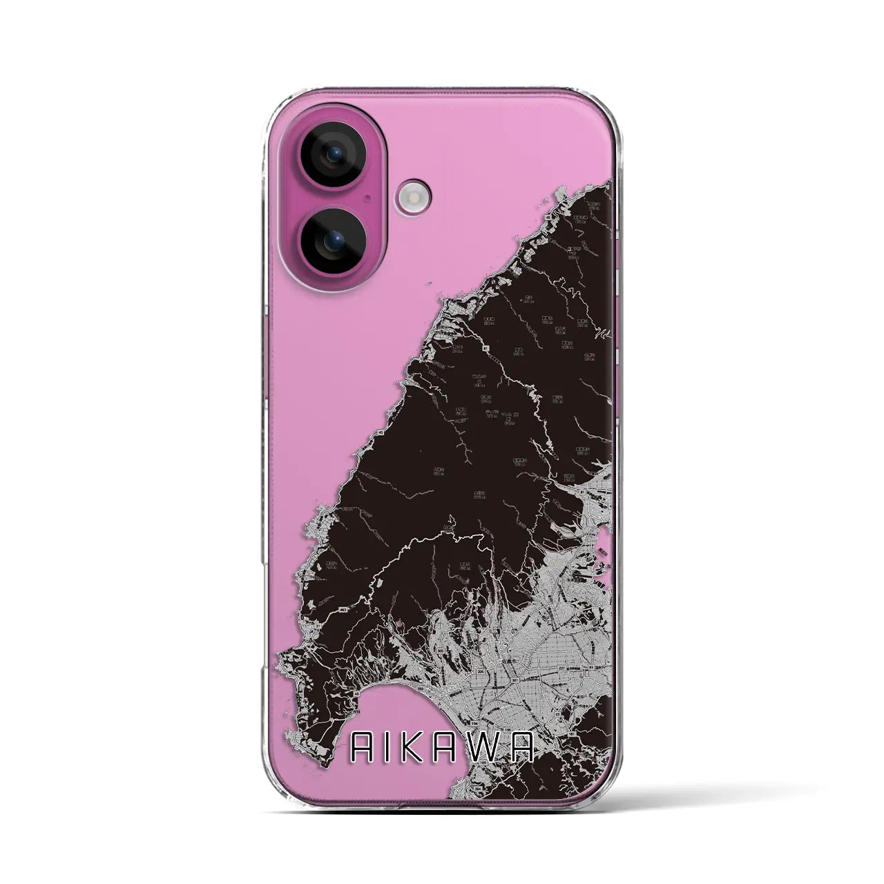 【相川(新潟県)】地図柄iPhoneケース(クリアタイプ)