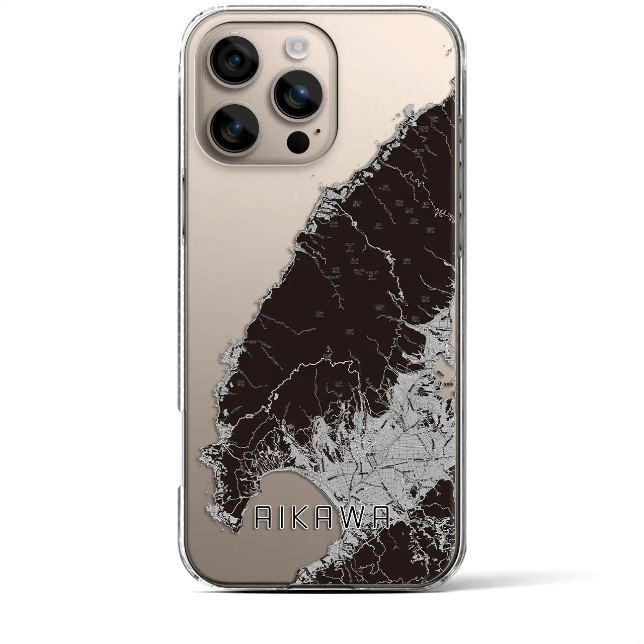 【相川(新潟県)】地図柄iPhoneケース(クリアタイプ)