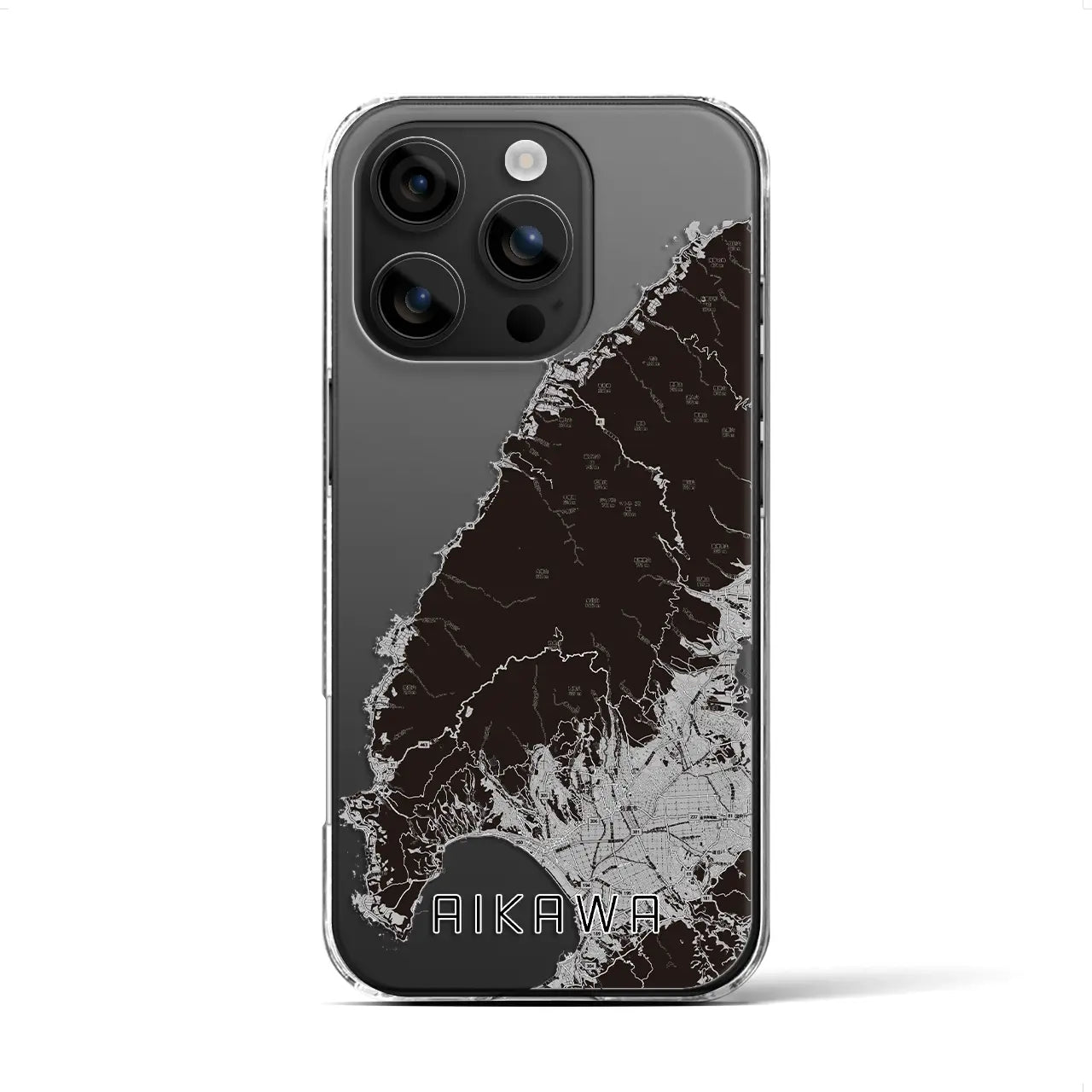 【相川(新潟県)】地図柄iPhoneケース(クリアタイプ)