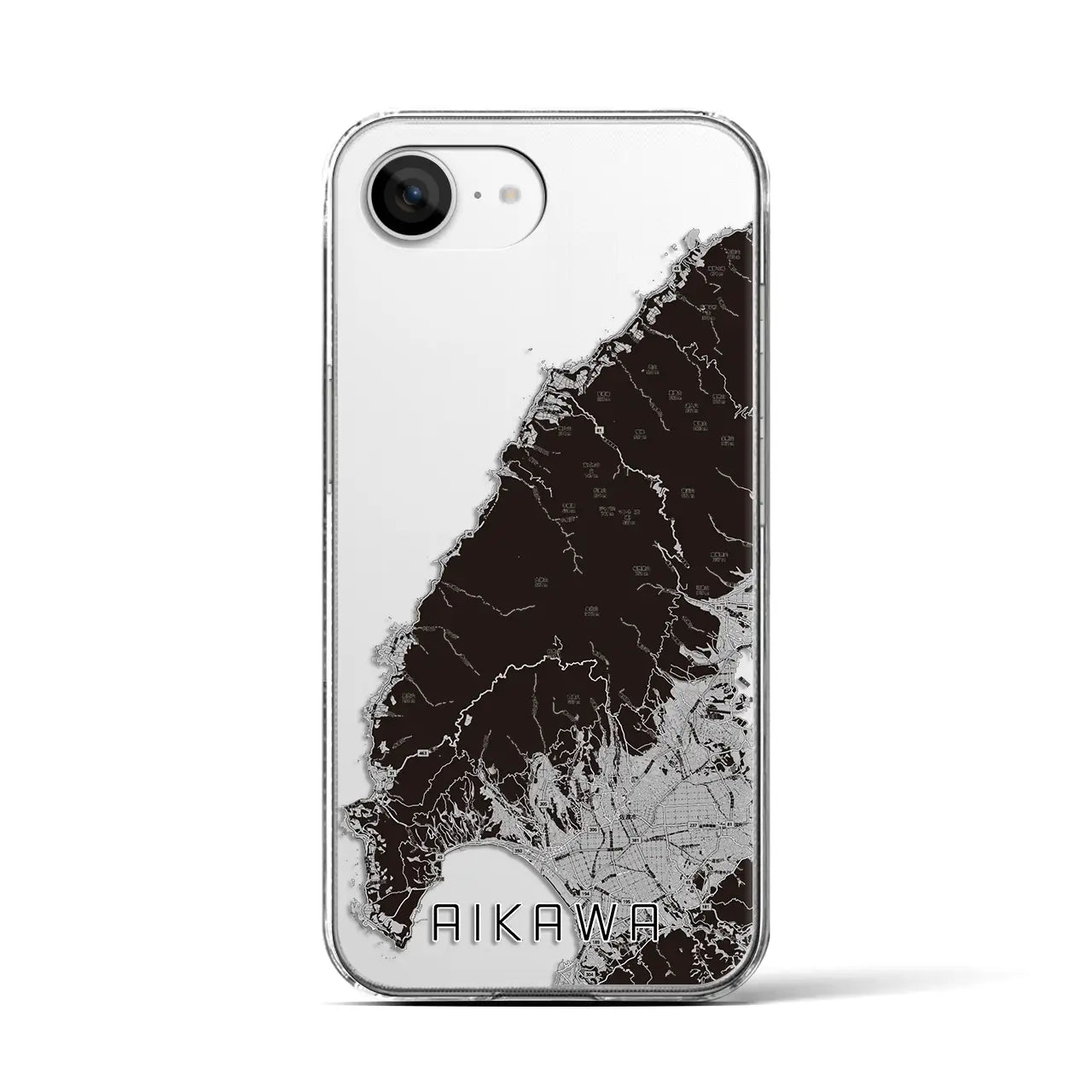 【相川(新潟県)】地図柄iPhoneケース(クリアタイプ)