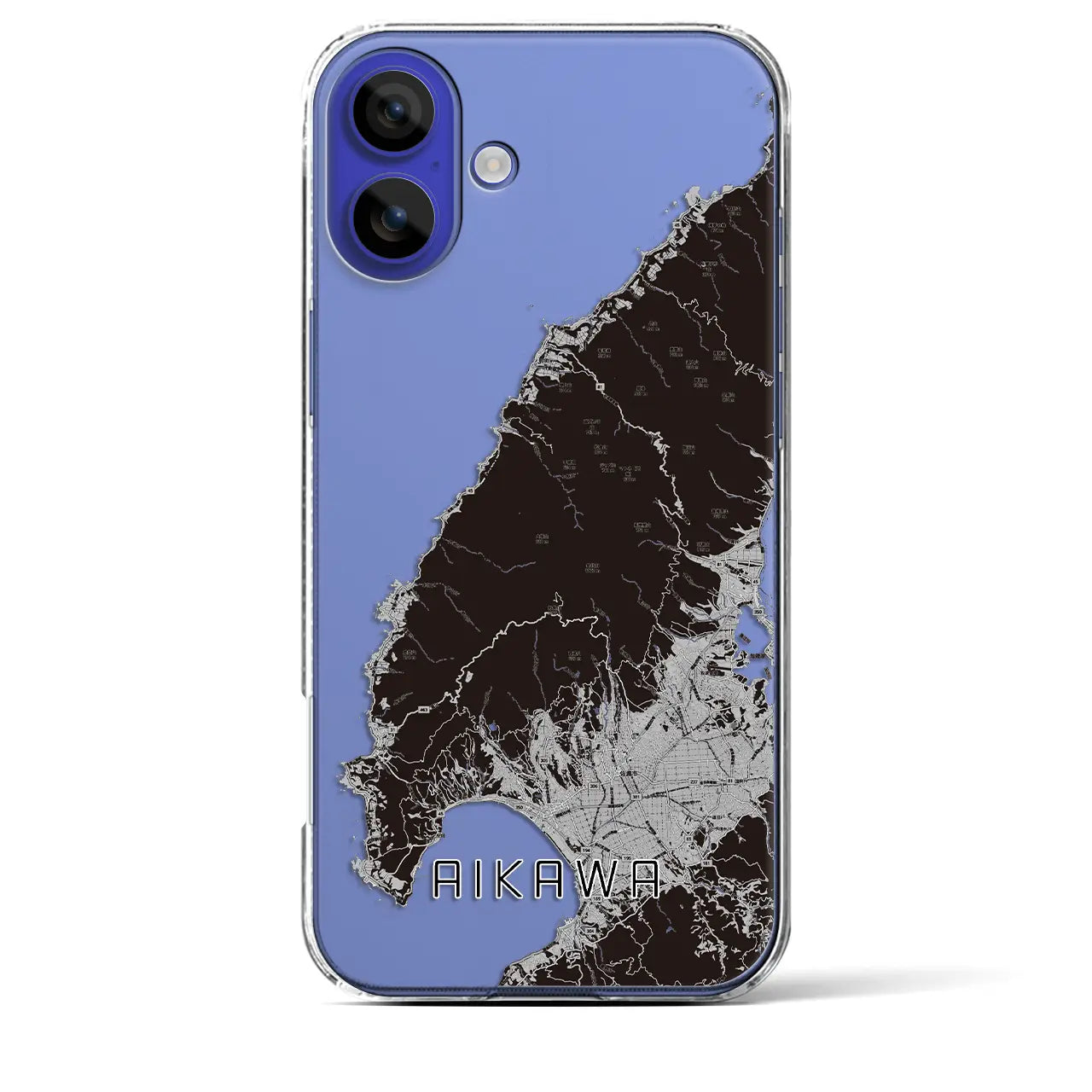 【相川(新潟県)】地図柄iPhoneケース(クリアタイプ)