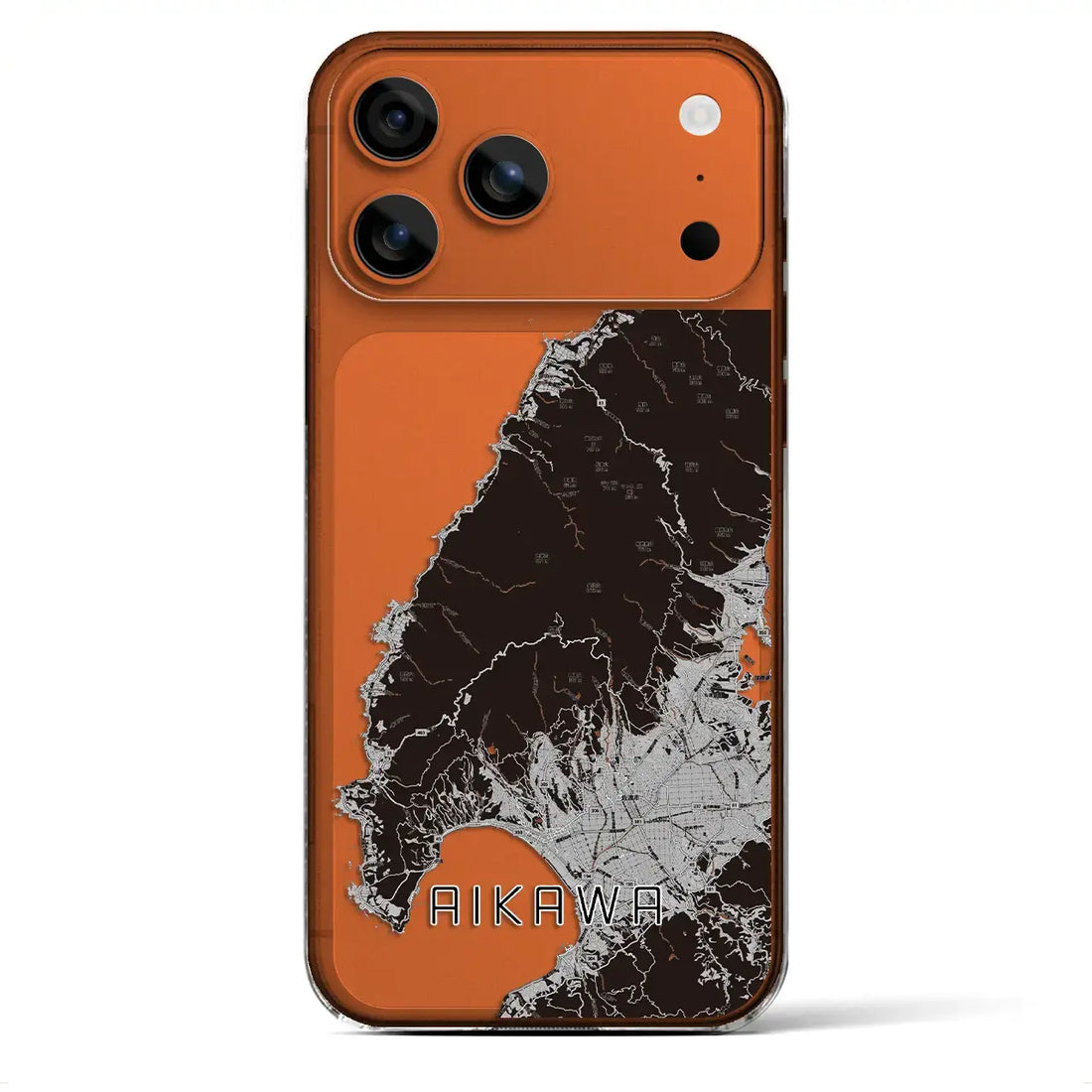 【相川(新潟県)】地図柄iPhoneケース(クリアタイプ)