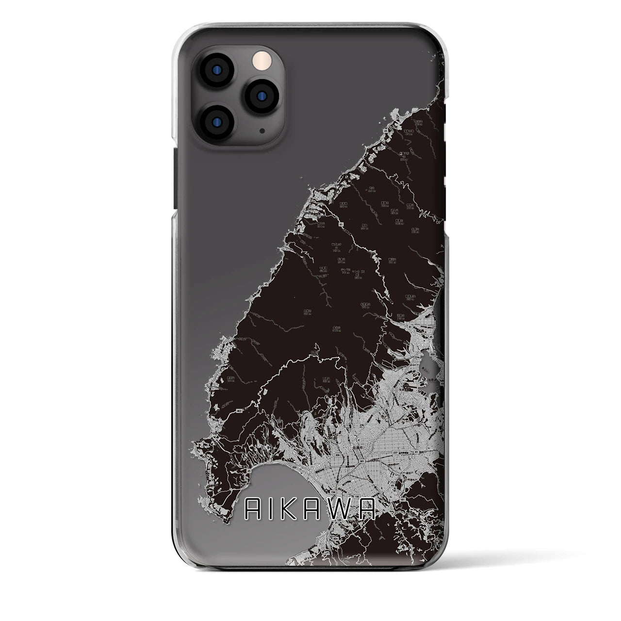 【相川(新潟県)】地図柄iPhoneケース(クリアタイプ)