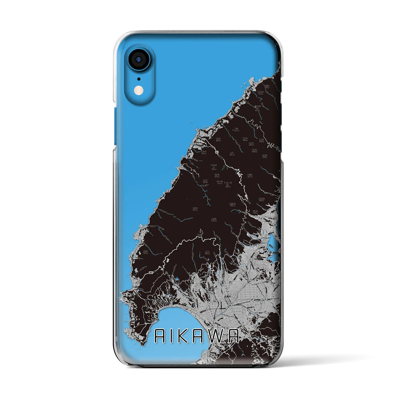 【相川(新潟県)】地図柄iPhoneケース(クリアタイプ)