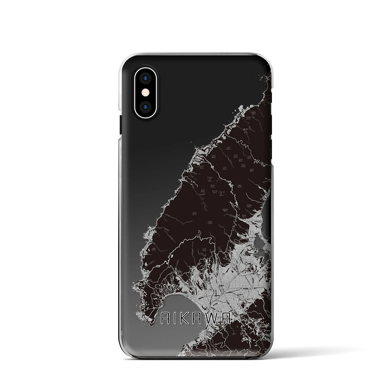 【相川(新潟県)】地図柄iPhoneケース(クリアタイプ)