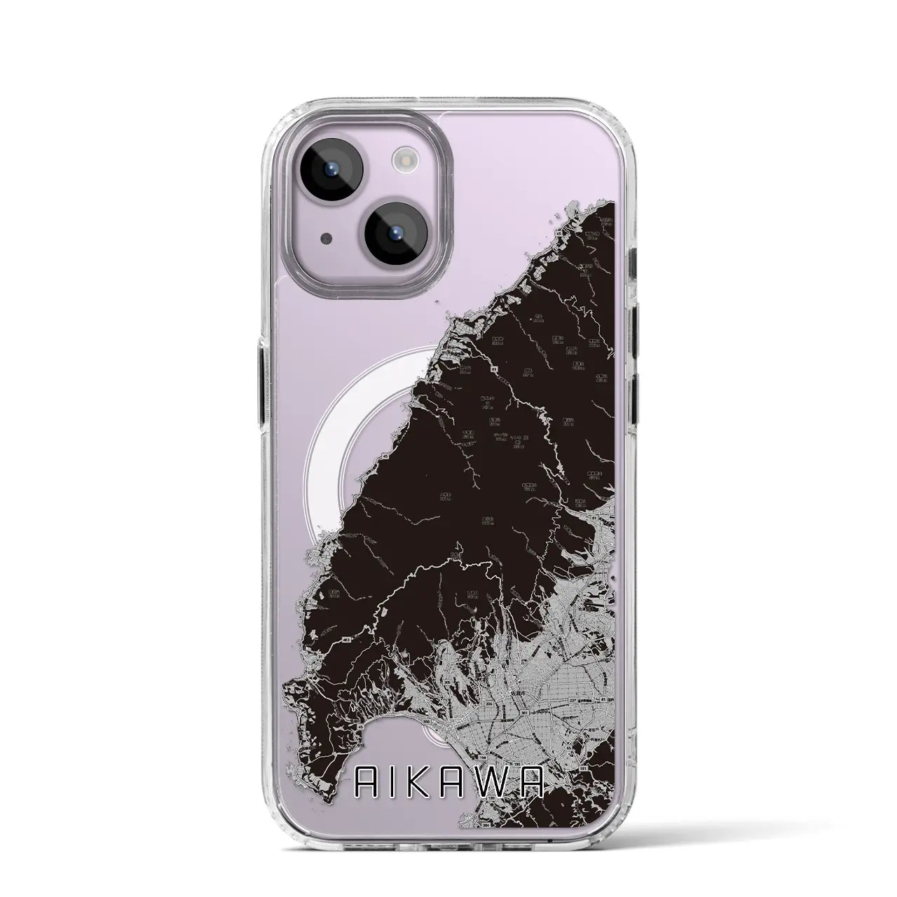 【相川(新潟県)】地図柄iPhoneケース(MagSafeタイプ)