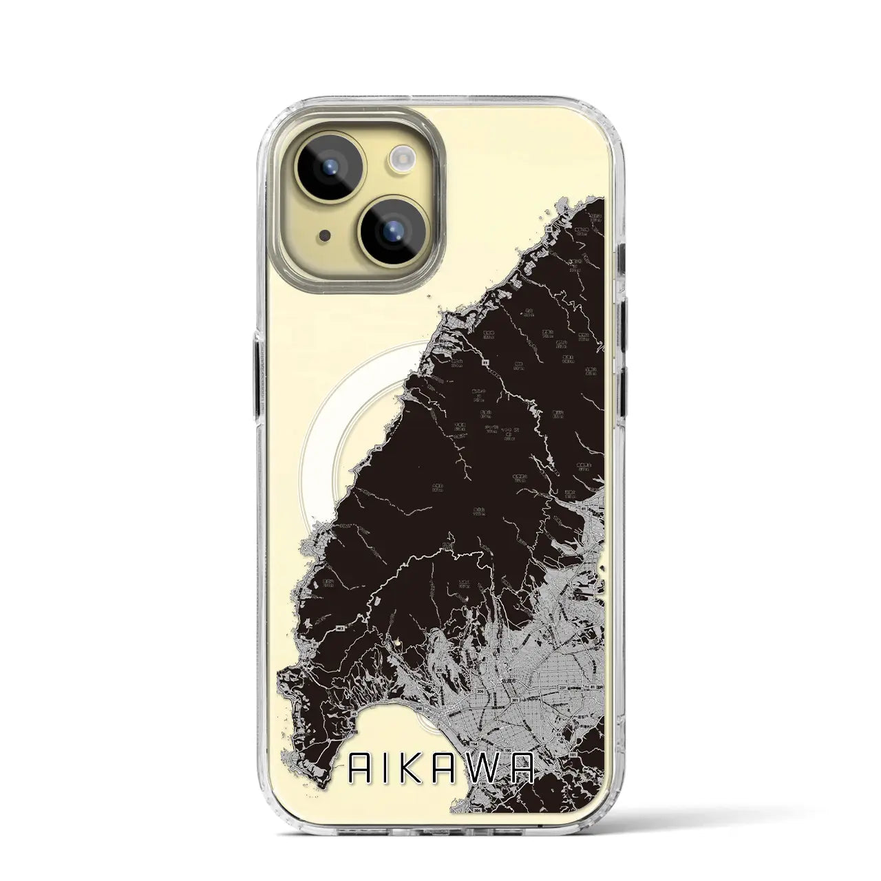 【相川(新潟県)】地図柄iPhoneケース(MagSafeタイプ)