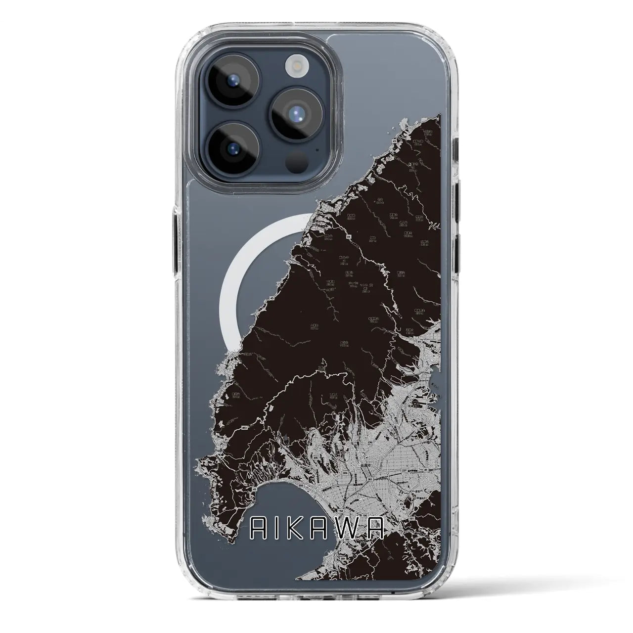 【相川(新潟県)】地図柄iPhoneケース(MagSafeタイプ)