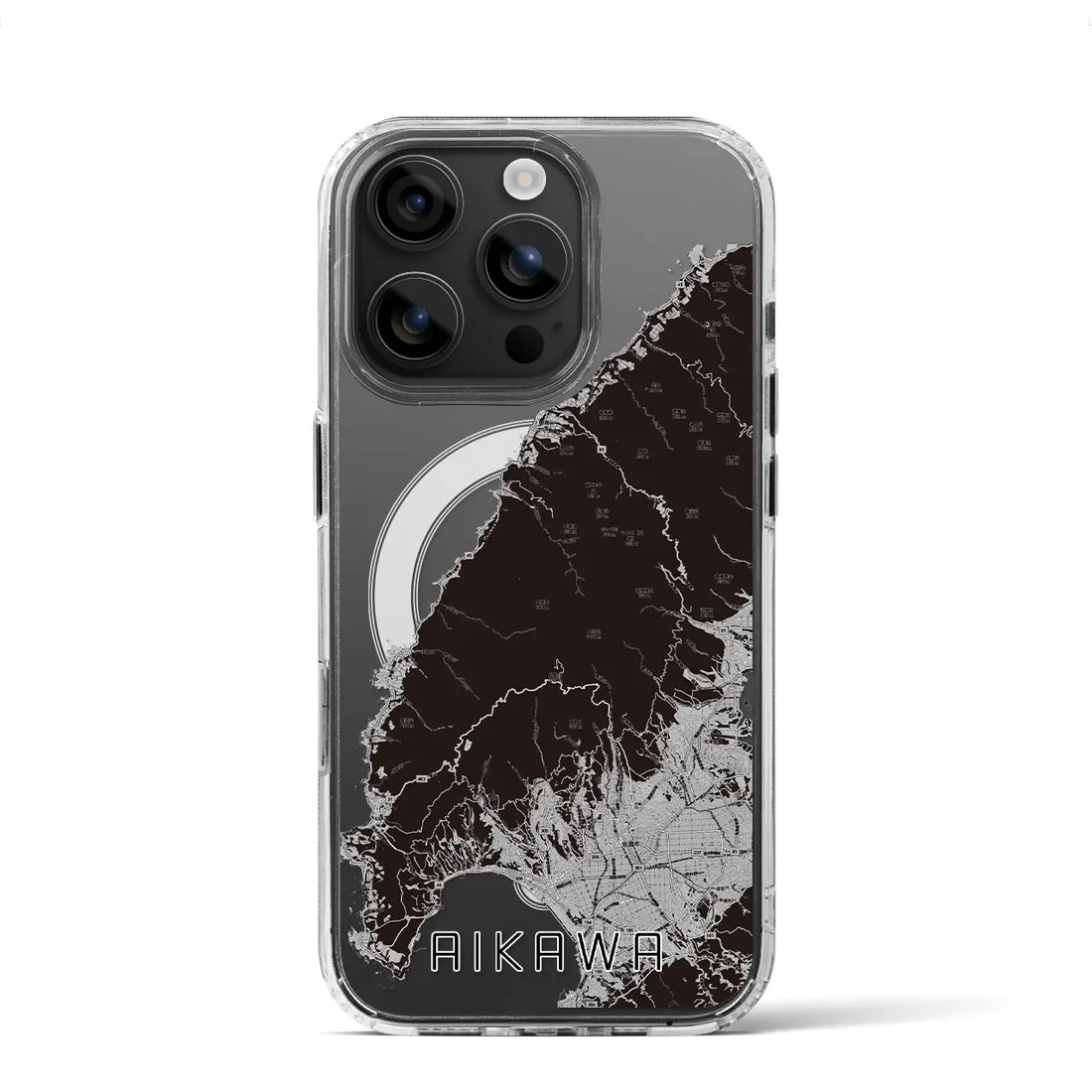 【相川(新潟県)】地図柄iPhoneケース(MagSafeタイプ)