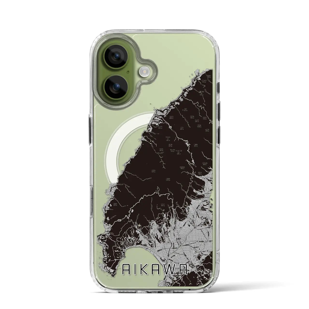 【相川(新潟県)】地図柄iPhoneケース(MagSafeタイプ)